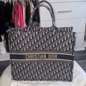 Authentic Large Christian Dior Book Tote